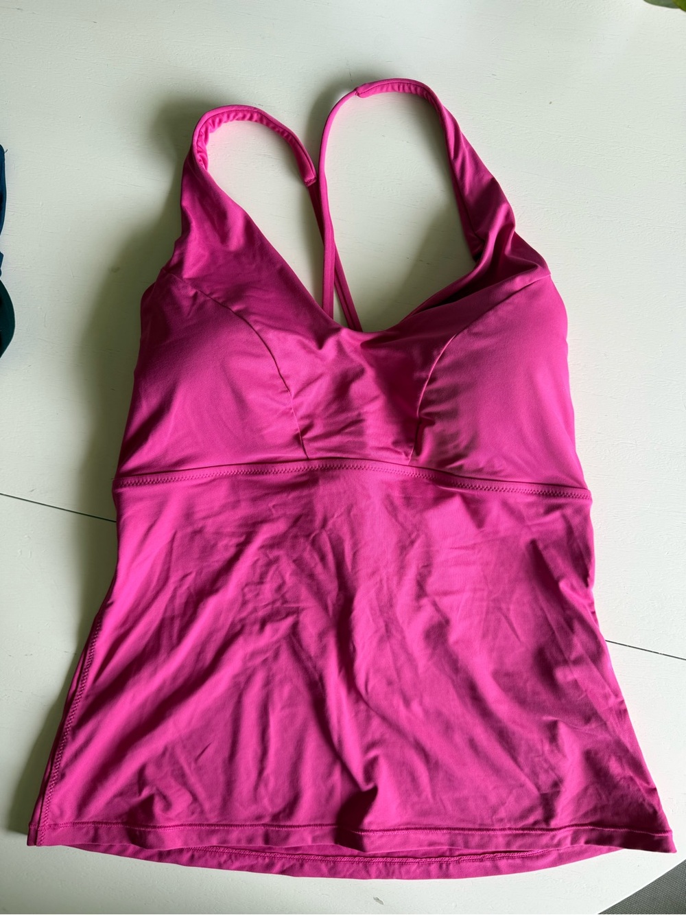 Athleta Triangle Tankini Top Large D-DD